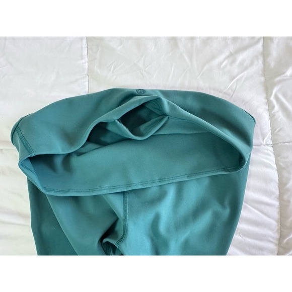 Lululemon Wunder Under Nulu HR TIGHT 25" Storm Teal Size 10 Workout Yoga EUC - Picture 9 of 11